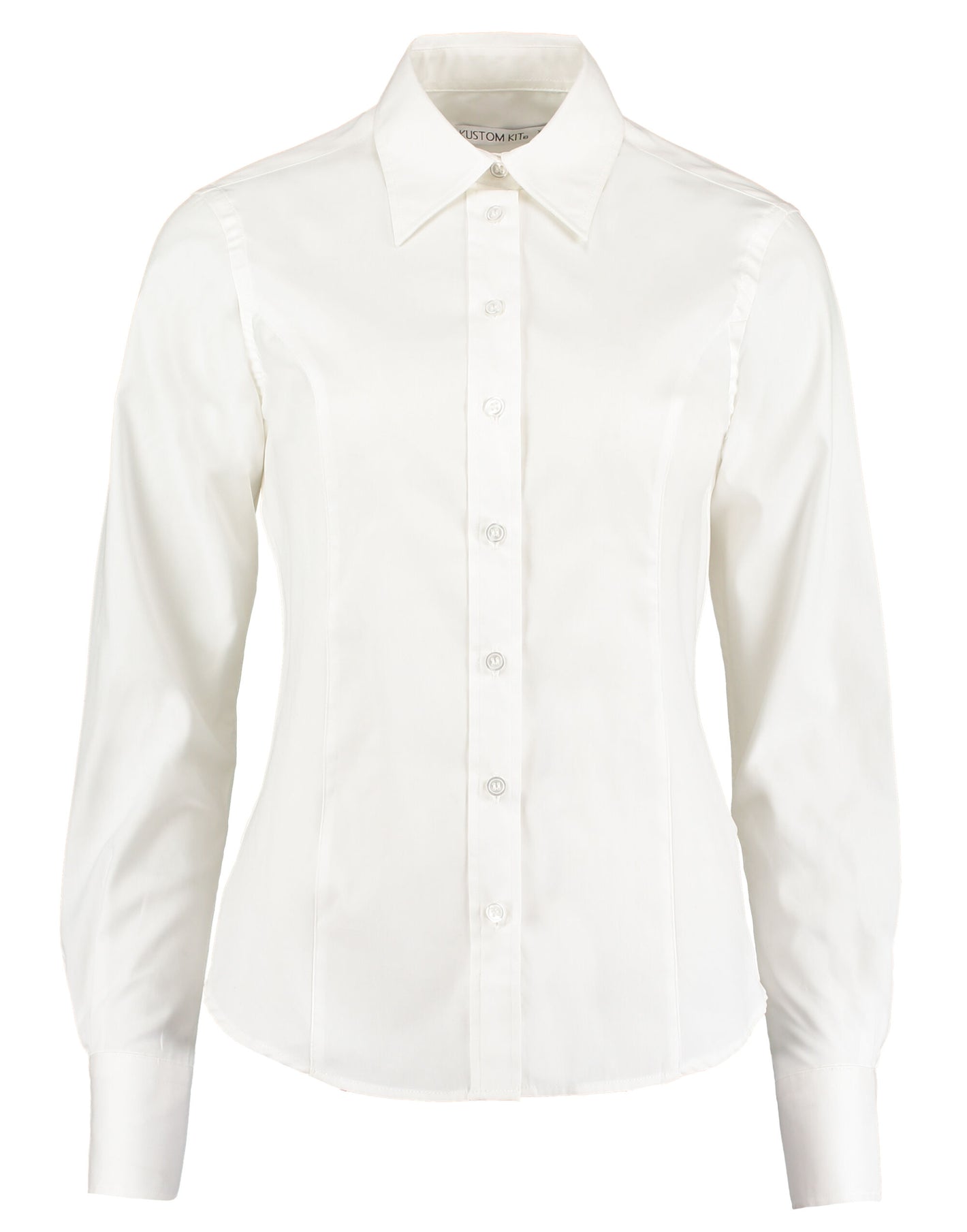 KK702 Tailored Fit Long Sleeve Premium Oxford Shirt - White