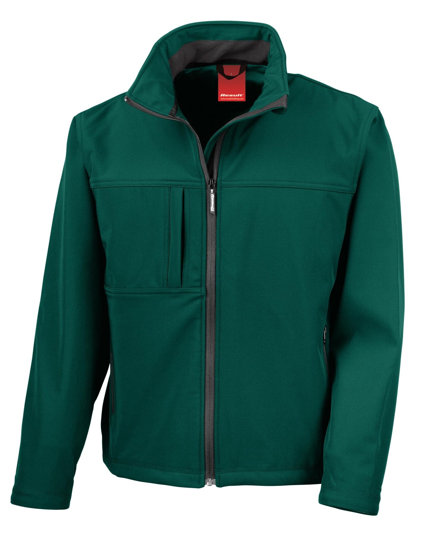 R121M Men's Classic Softshell Jacket - Bottle Green