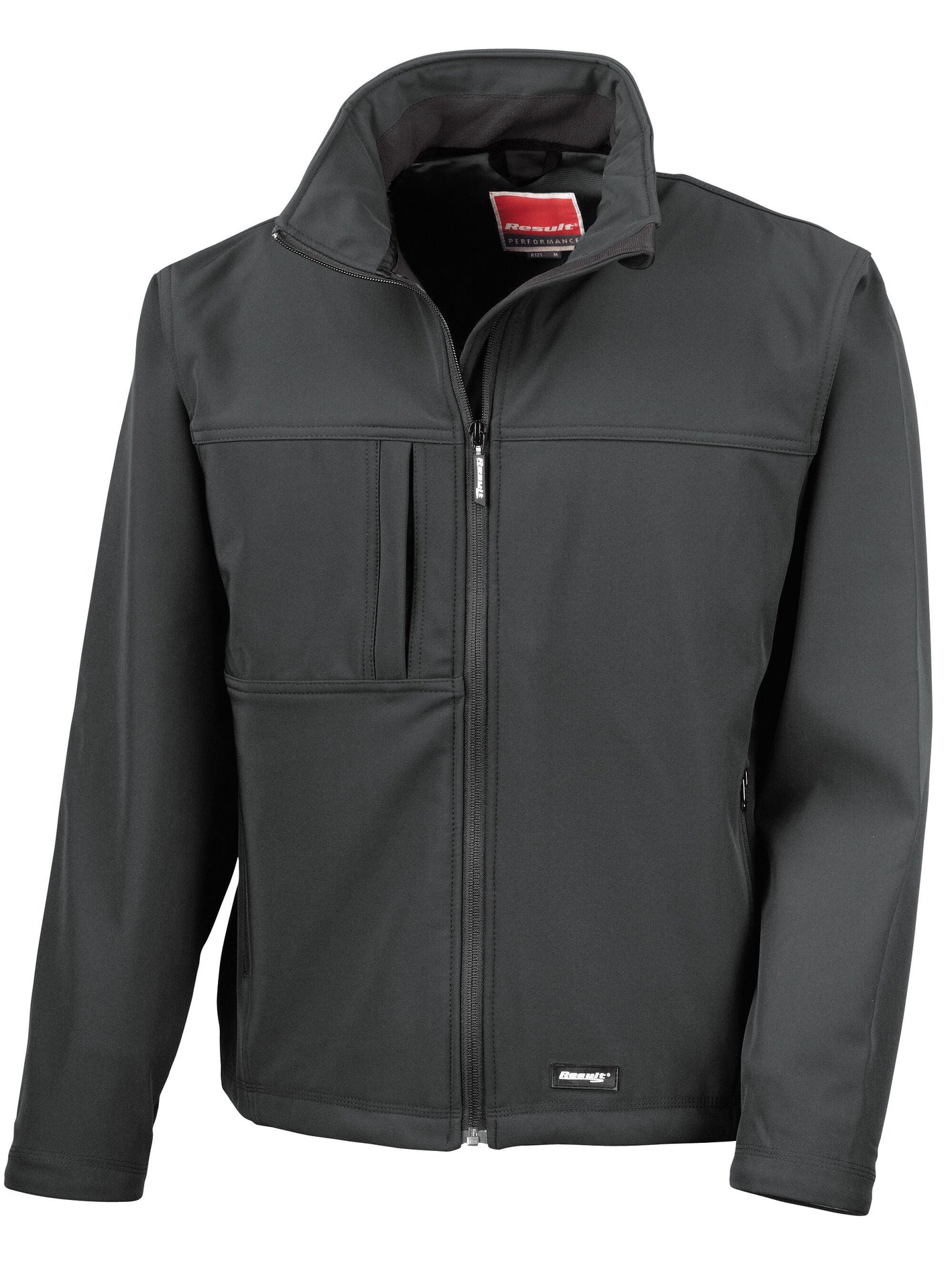 R121M Men's Classic Softshell Jacket - Black