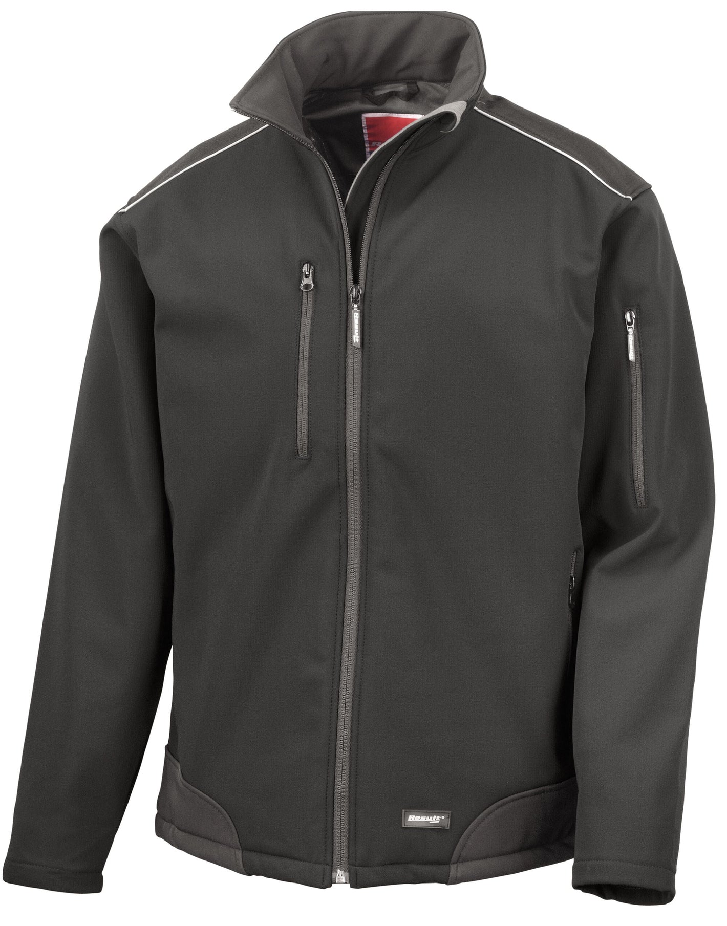 R124X Ripstop Softshell Workwear Jacket with CORDURAÂ® - Black/Black