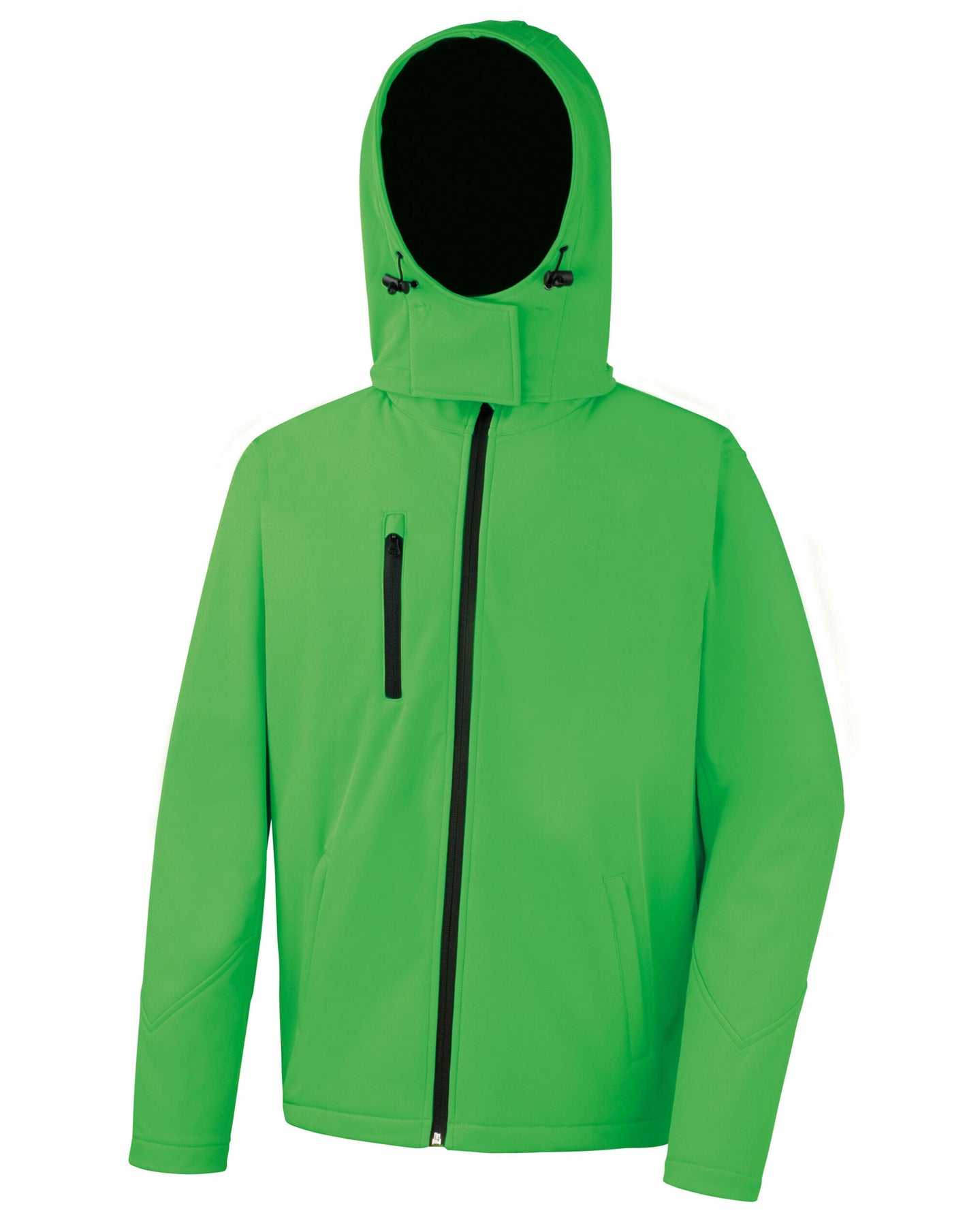 R230M Men's TX Performance Hooded Softshell Jacket - Vivid Green/Black