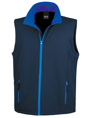 R232M Men's Printable Softshell Bodywarmer - Navy/Royal