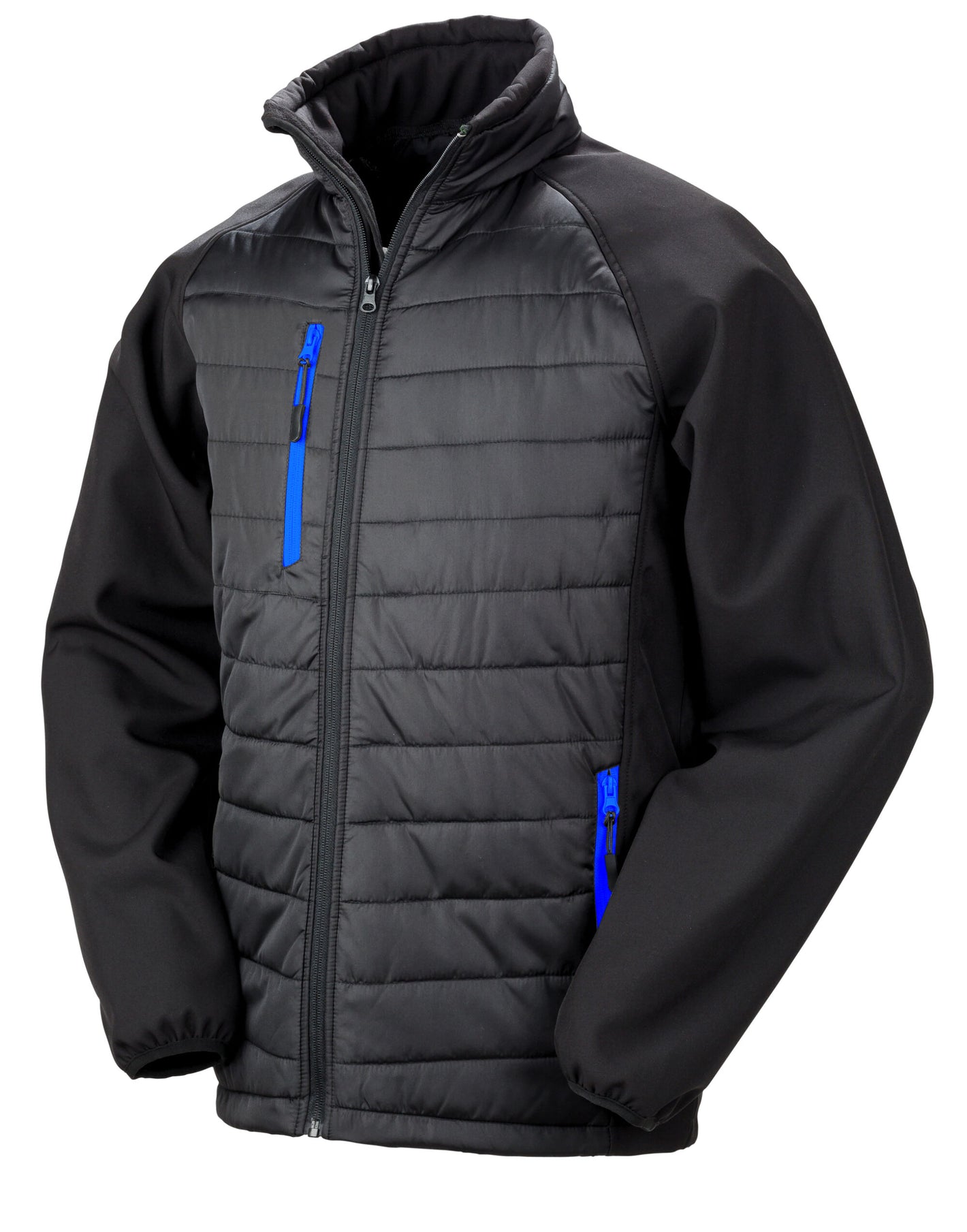 R237X Compass Padded Softshell Jacket - Black/Royal