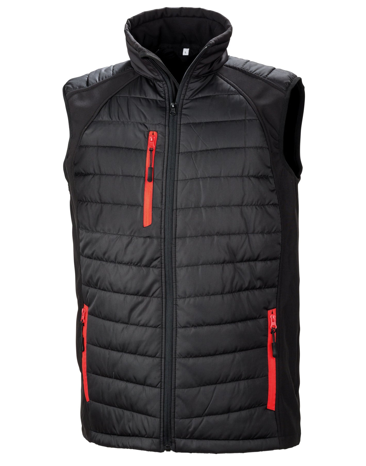 R238X Compass Pad Softshell Gilet - Black/Red