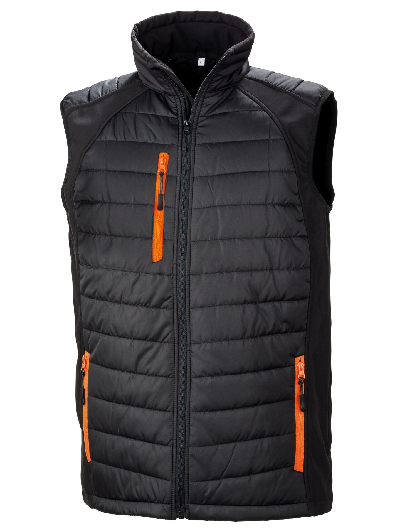 R238X Compass Pad Softshell Gilet - Black/Orange