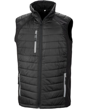 R238X Compass Pad Softshell Gilet - Black/ Grey