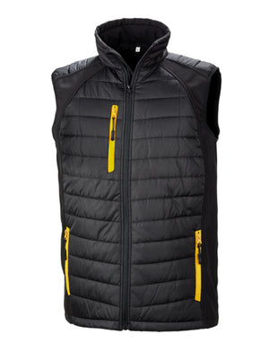 R238X Compass Pad Softshell Gilet - Black/Yellow