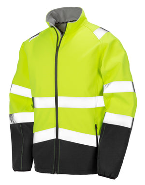 R450X Printable Safety Softshell - Fluorescent Yellow/Black