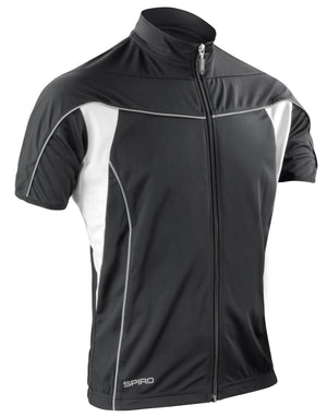 S188M Spiro Mens Bikewear Full Performance Top - Black/White