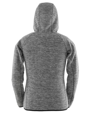 S245F Spiro Fitness Womens Microfleece Hoodie - Grey/Black