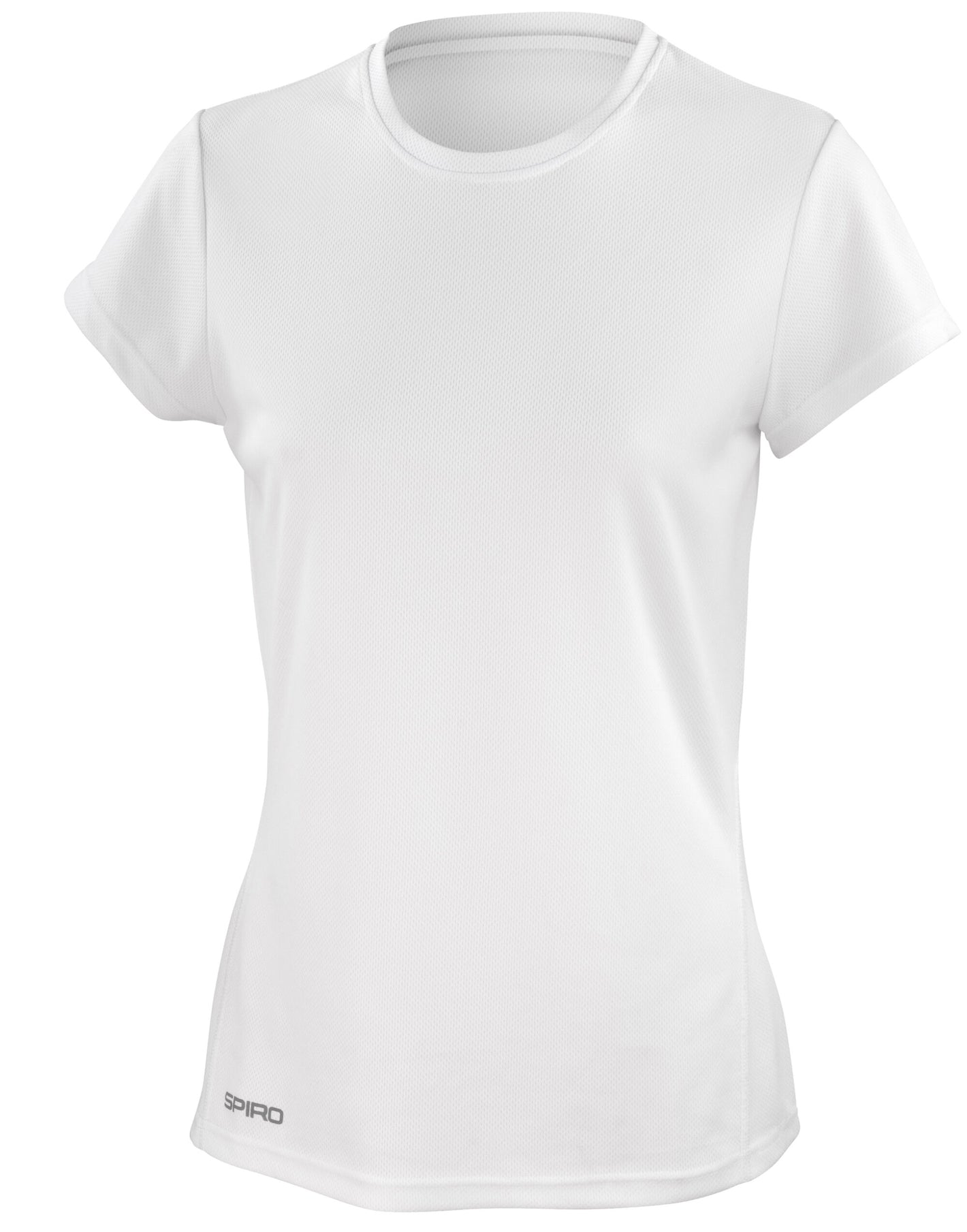 S253F Spiro Ladies Quick Dry S/Sleeve T-Shirt - White