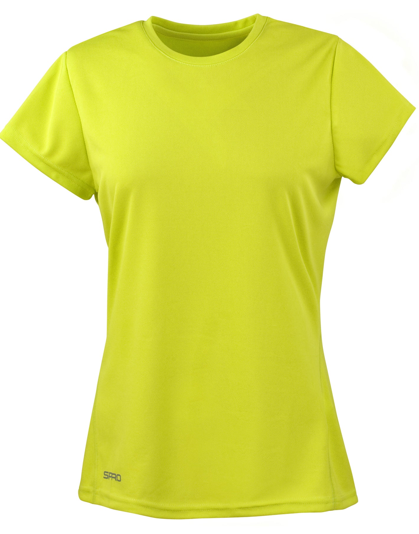 S253F Spiro Ladies Quick Dry S/Sleeve T-Shirt - Lime