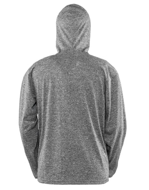 S277M Spiro Fitness Mens Hooded Tee-Jacket - Grey/Black