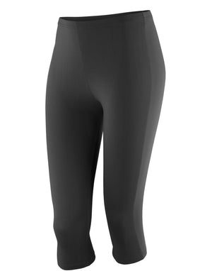 S284F Spiro Impact Softex Capri Pants - Black