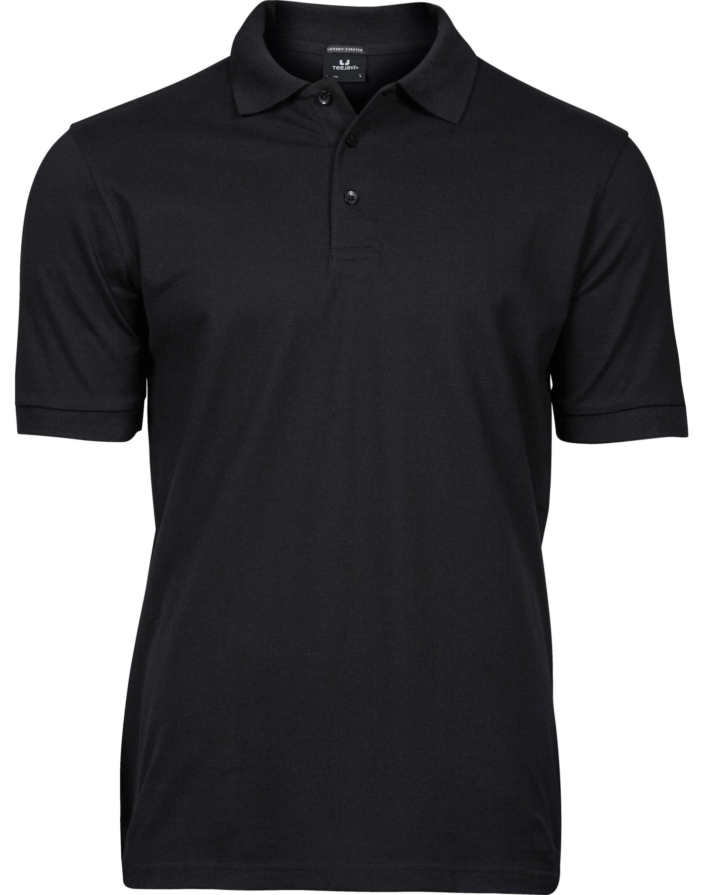 Men's Luxury Stretch Polo - Black