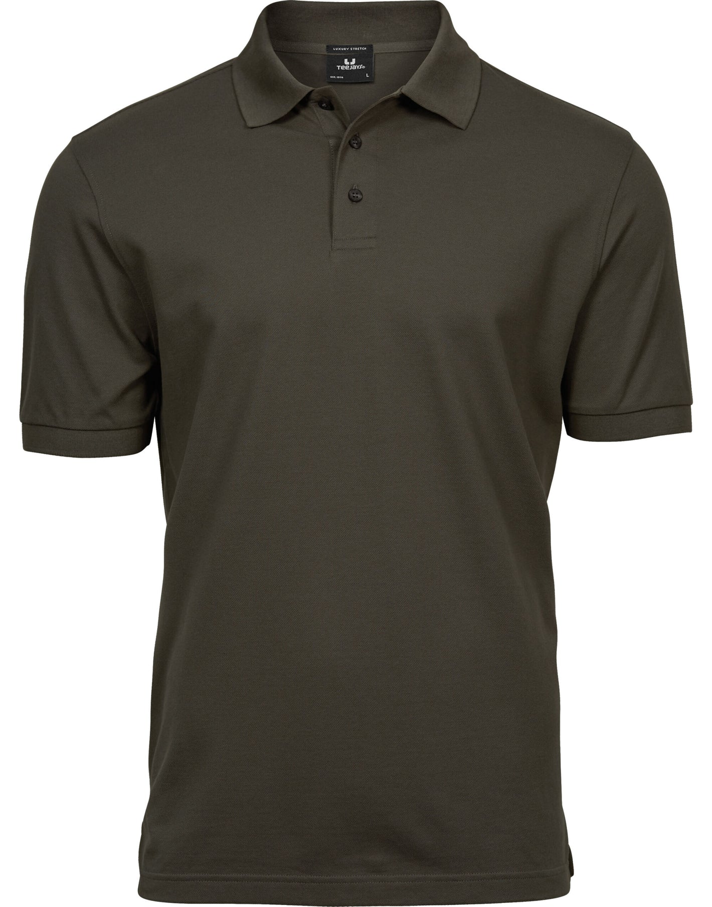 Men's Luxury Stretch Polo - Dark Olive