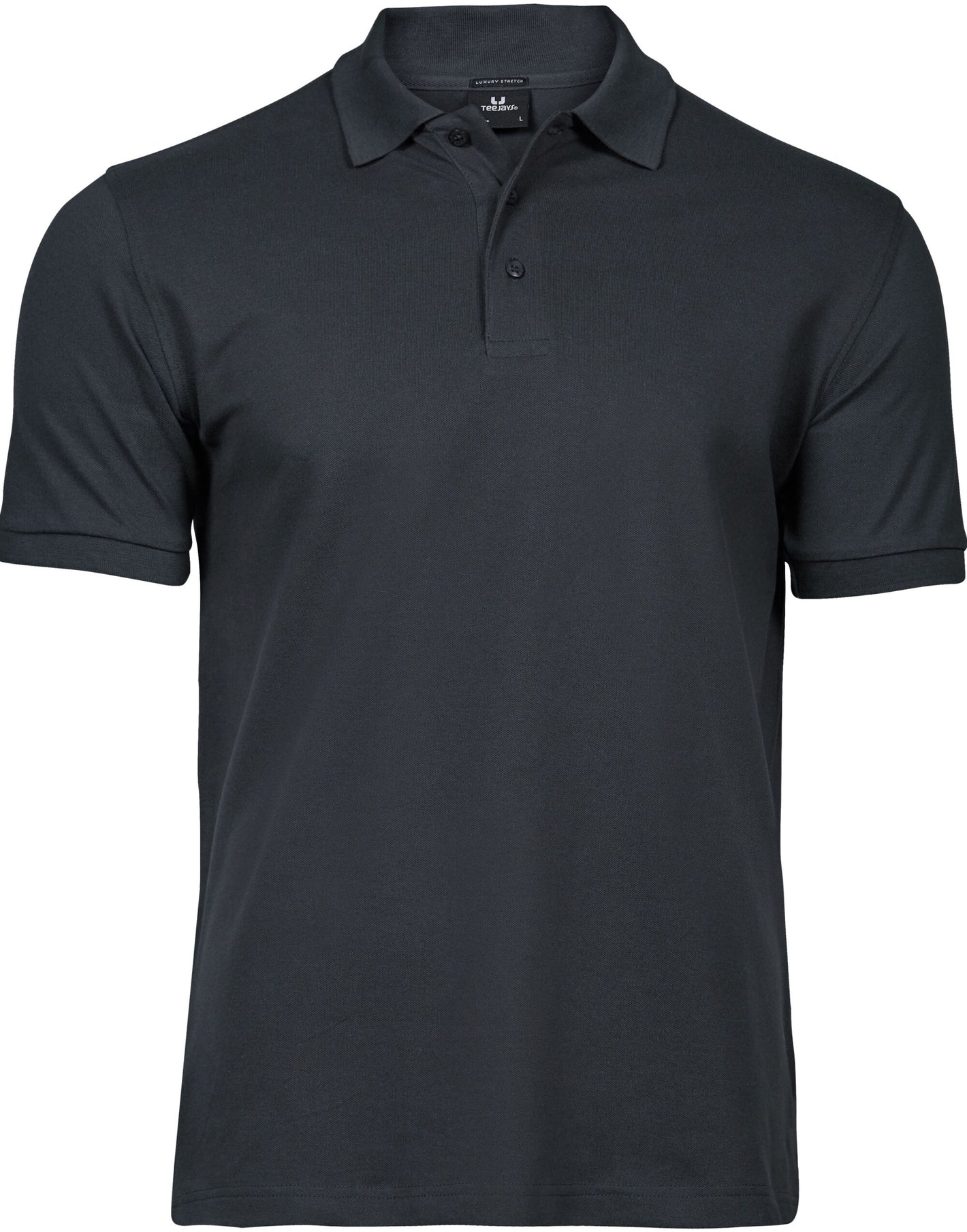 Men's Luxury Stretch Polo - Dark Grey