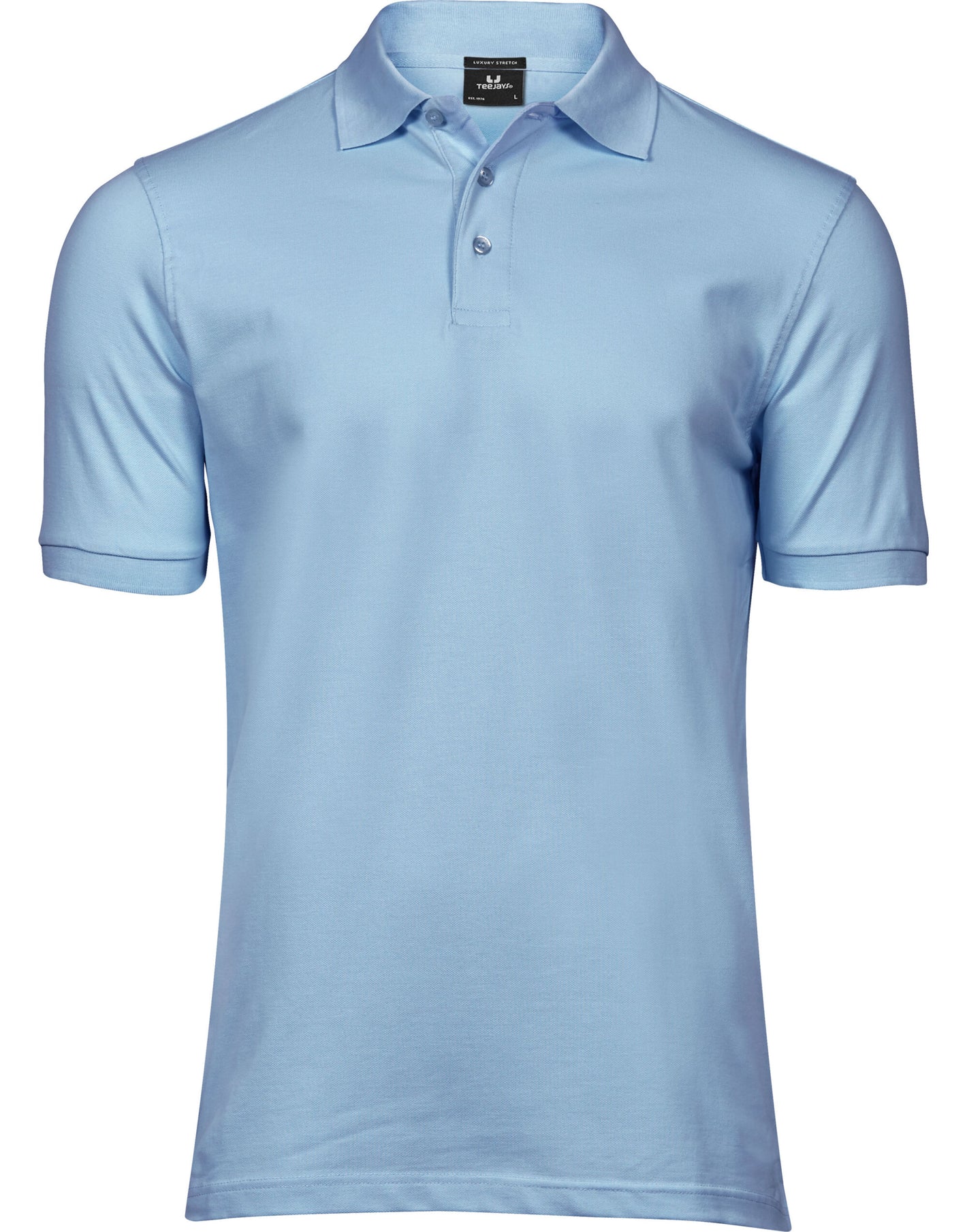 Men's Luxury Stretch Polo - Light Blue