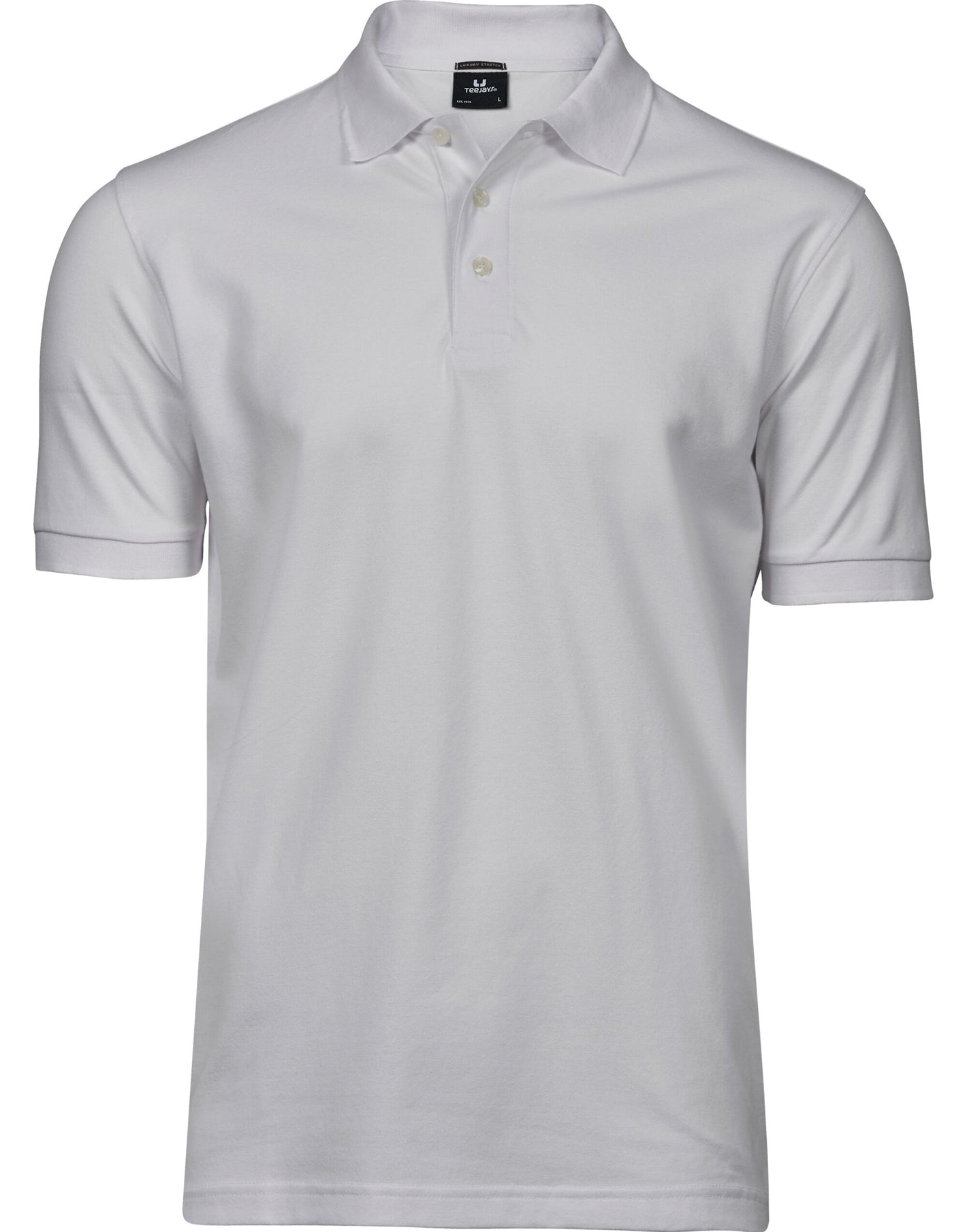 Men's Luxury Stretch Polo - White