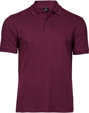 Men's Luxury Stretch Polo - Wine