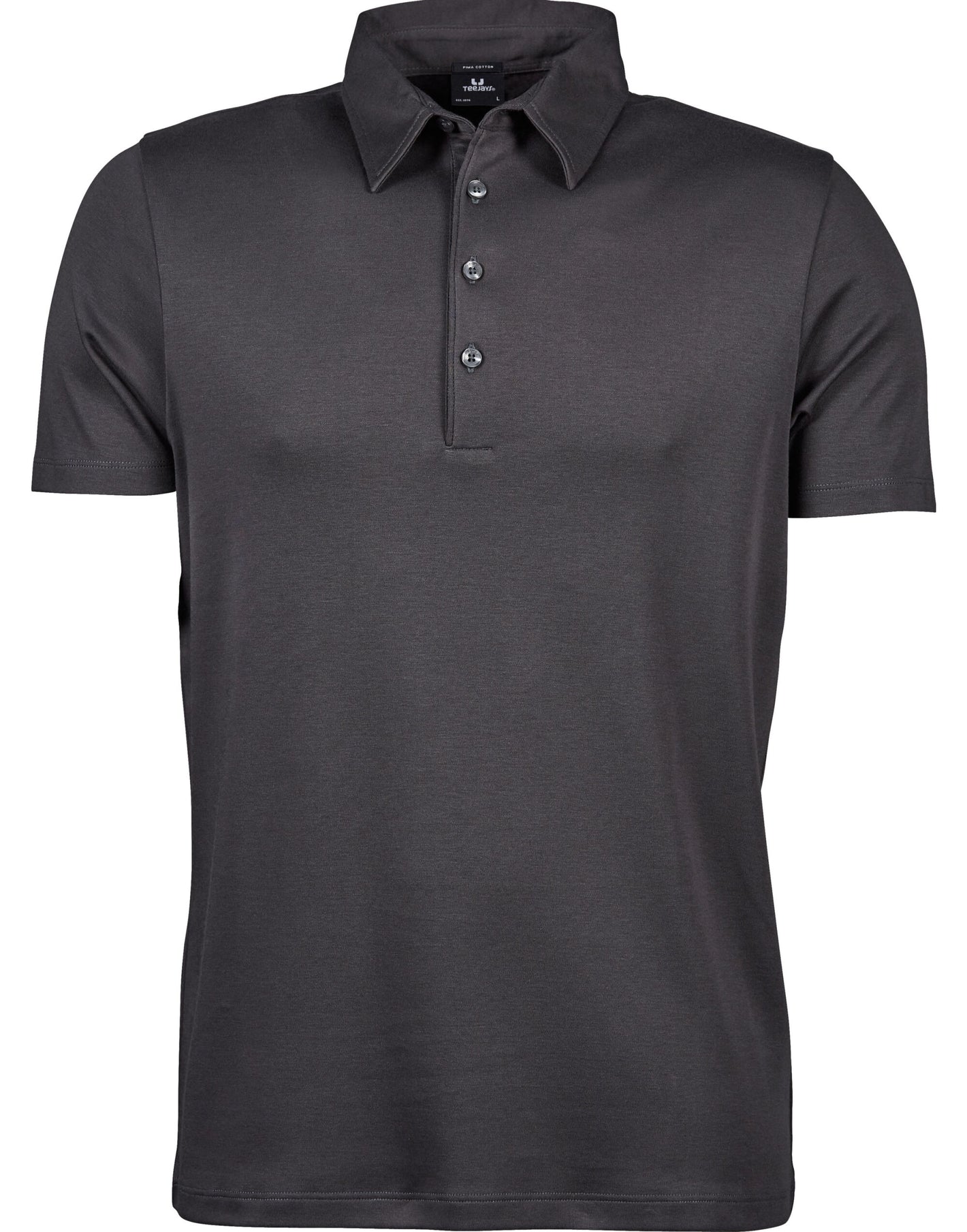 Men's Pima Cotton Polo - Dark Grey