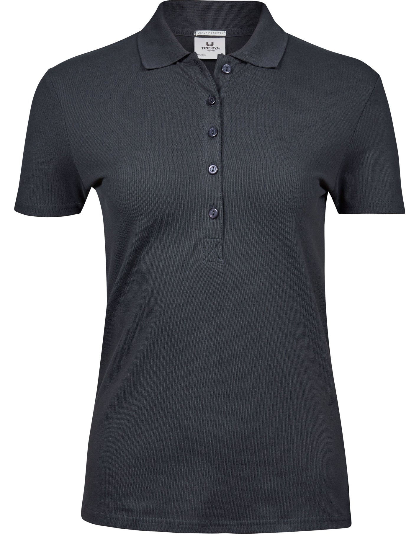 Ladies' Luxury Stretch Polo - Dark Grey