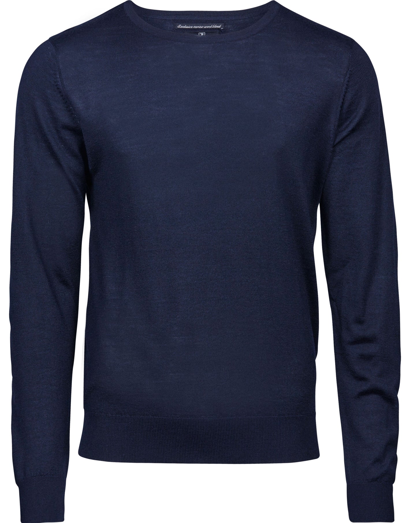 TJ6000 Men's Crew Neck Knitted Sweater - Navy