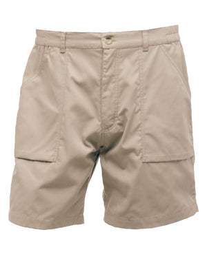 Regatta TRJ332 Action Work Shorts in Lichen with multiple pockets, ideal for tradespeople