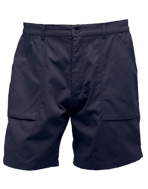 Regatta TRJ332 Action Work Shorts in navy with multiple pockets, ideal for tradespeople