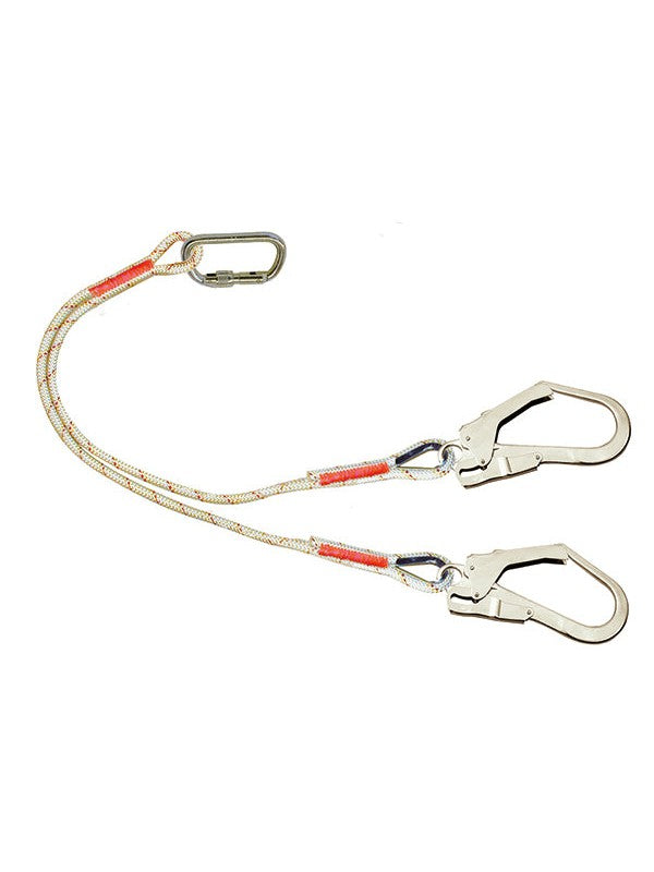 3Mal4321 3M Protecta Twin Leg Rope Restraint Lanyard 1.3Mtr