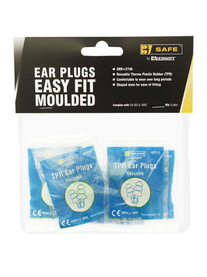 Bs002 Tpr Easy Fit Ear Plugs Pk 5