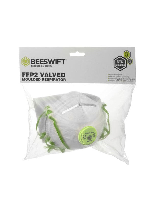 Bs031 Ffp2V Moulded Valved Respirator Pack 5