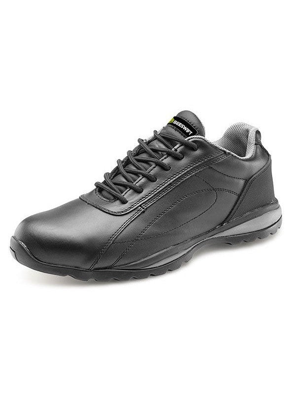 Beeswift CF7BL Black/Grey Safety Trainers S1P