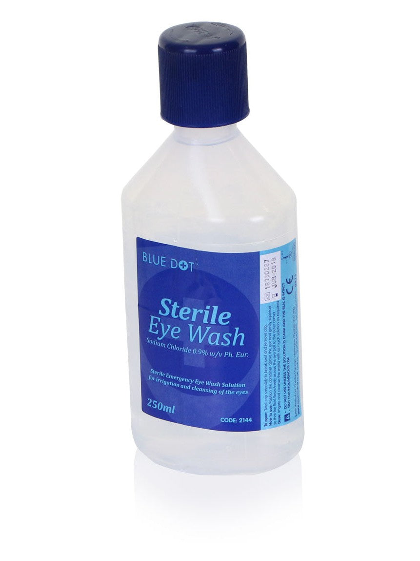 CM0725 Blue Dot Eyewash Bottle 250ml