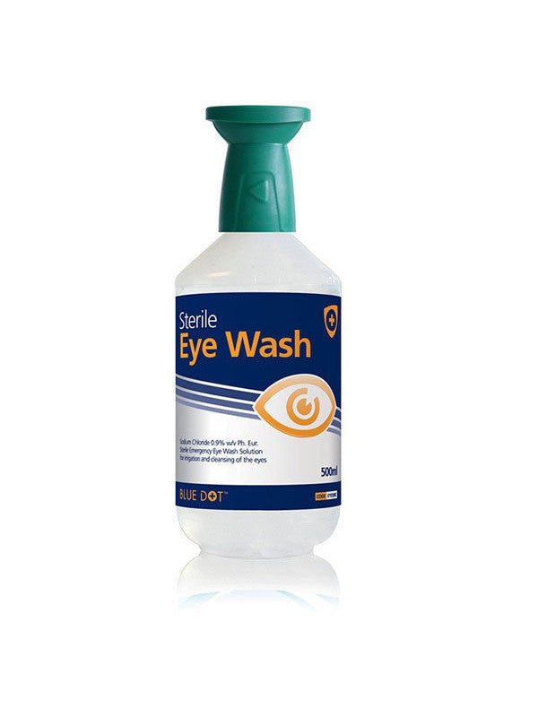 CM0730 Blue Dot Eyewash Bottle 500ml C/W Cap