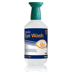 CM0730 Blue Dot Eyewash Bottle 500ml C/W Cap