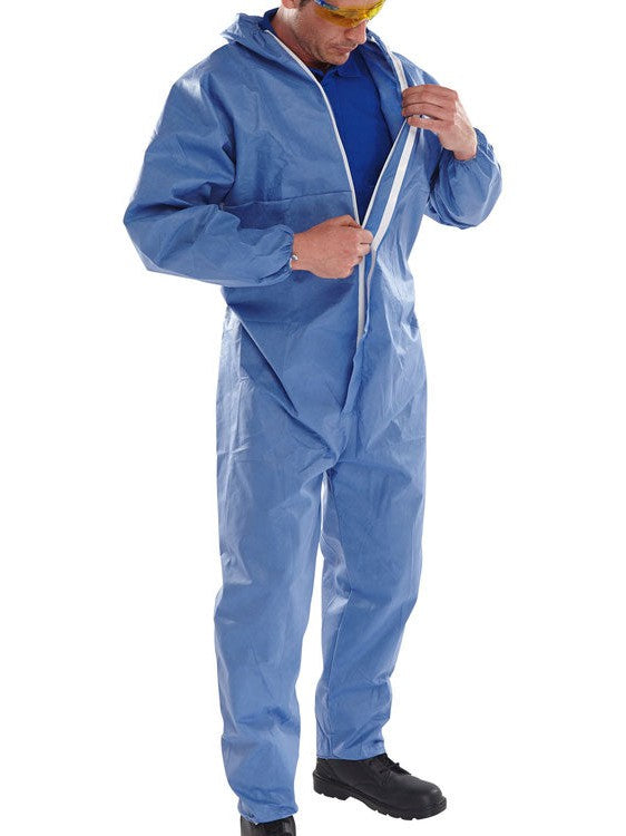 Coc10N Navy Disposable Coverall Type 5/6