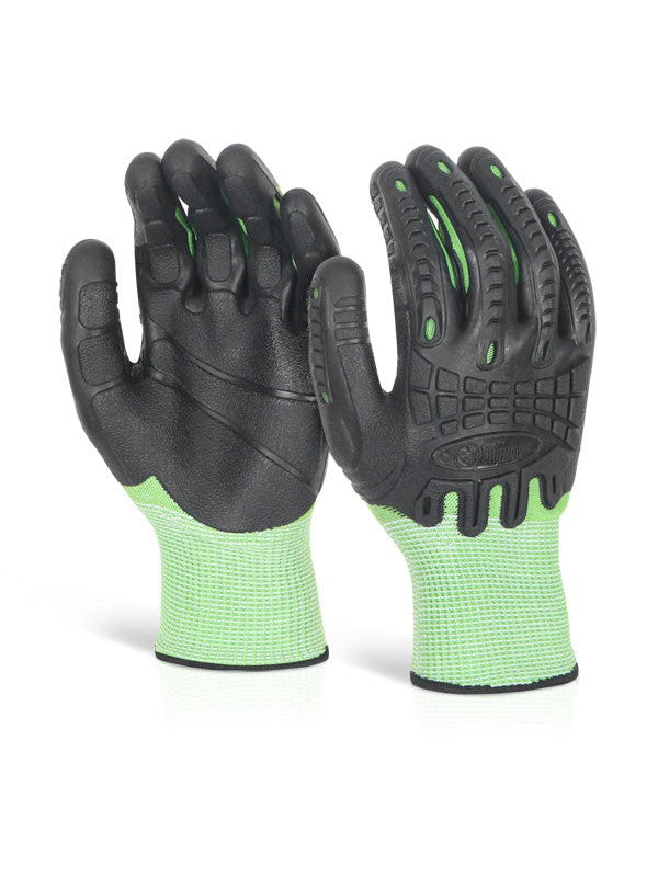 Gz62G Green Cut Resistant Fully Coated Impact Glove