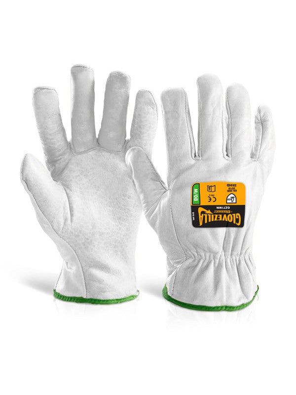 Gz71W White Glovezilla Cut Resistant Drivers Glove