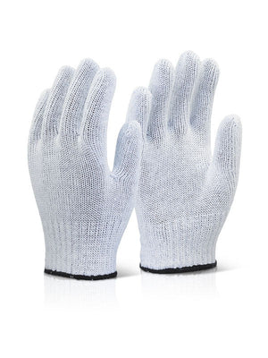 Mfgnw White Mixed Fibre Gloves