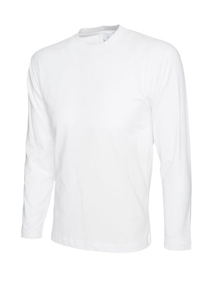 UC314 Mens Long Sleeve T shirt - White