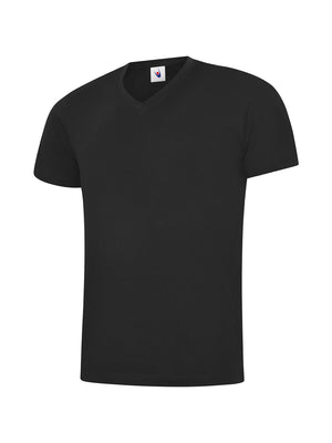 UC317 Classic V Neck T shirt - Black