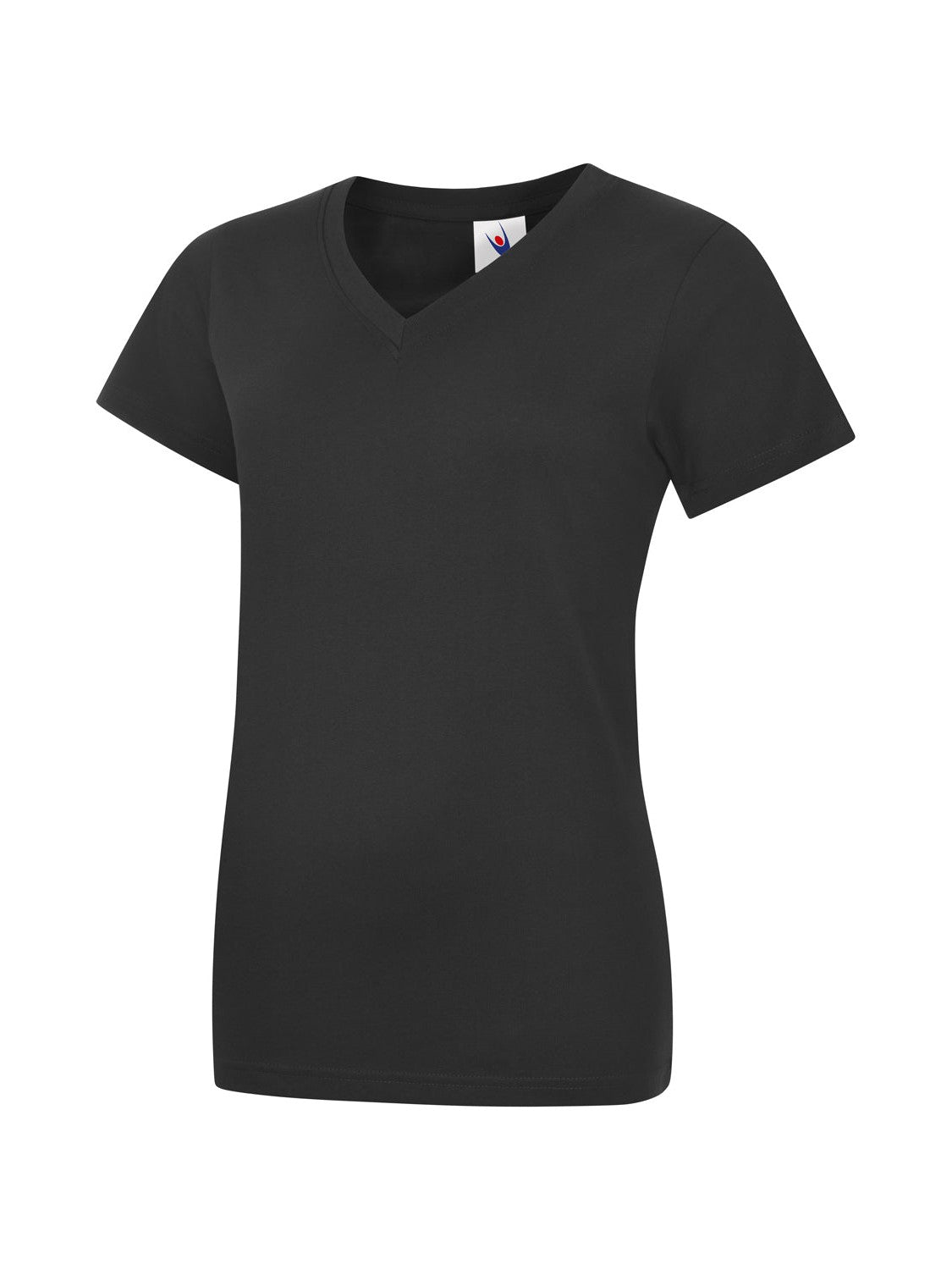 UC319 Ladies Classic V Neck T Shirt - Black