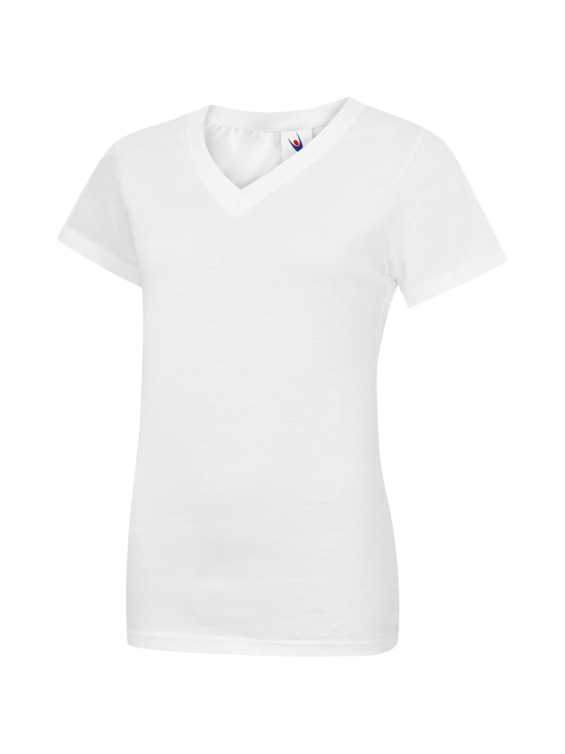 UC319 Ladies Classic V Neck T Shirt - White