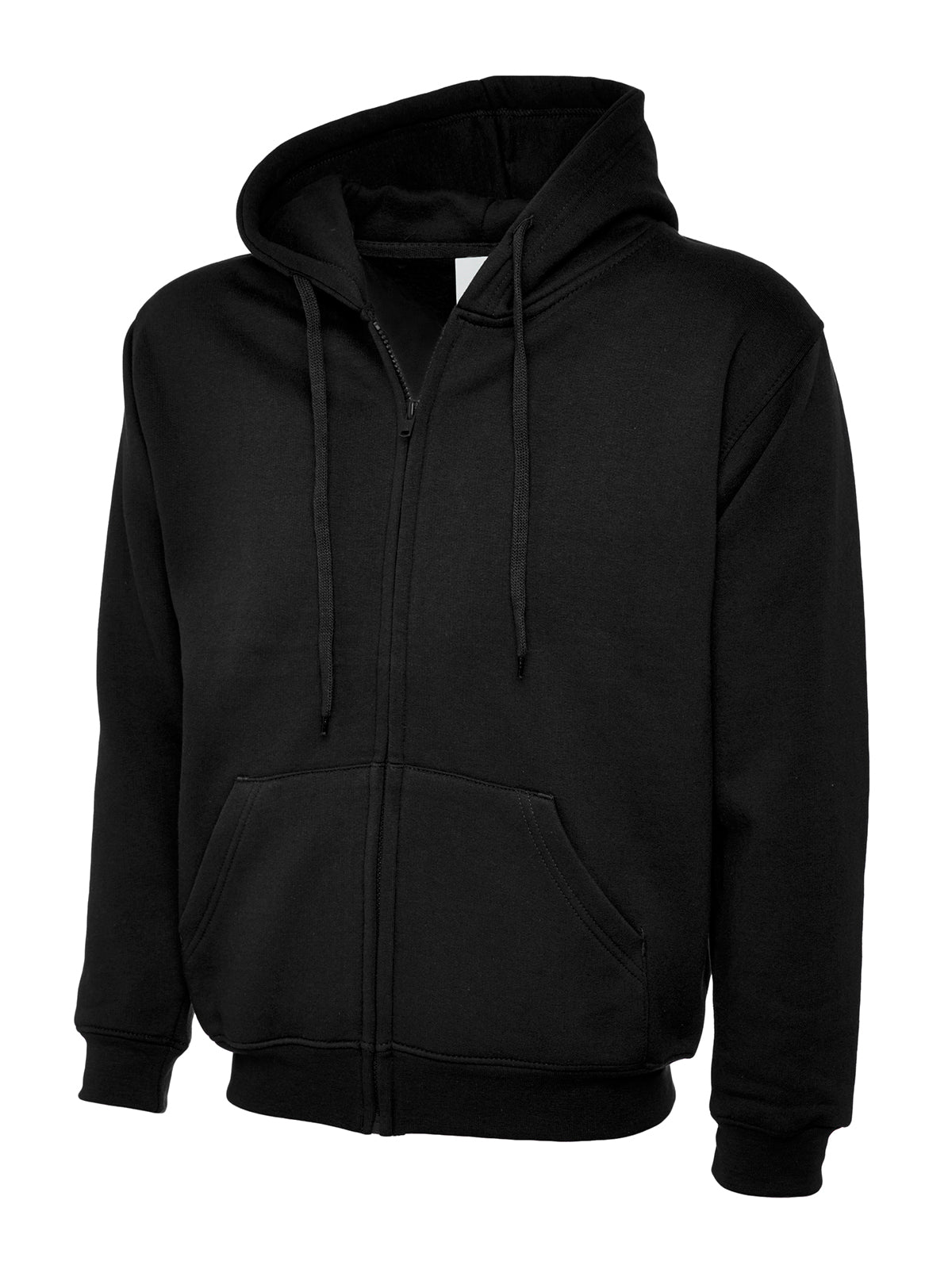 UC504 Classic Full Zip Hoodie - Black