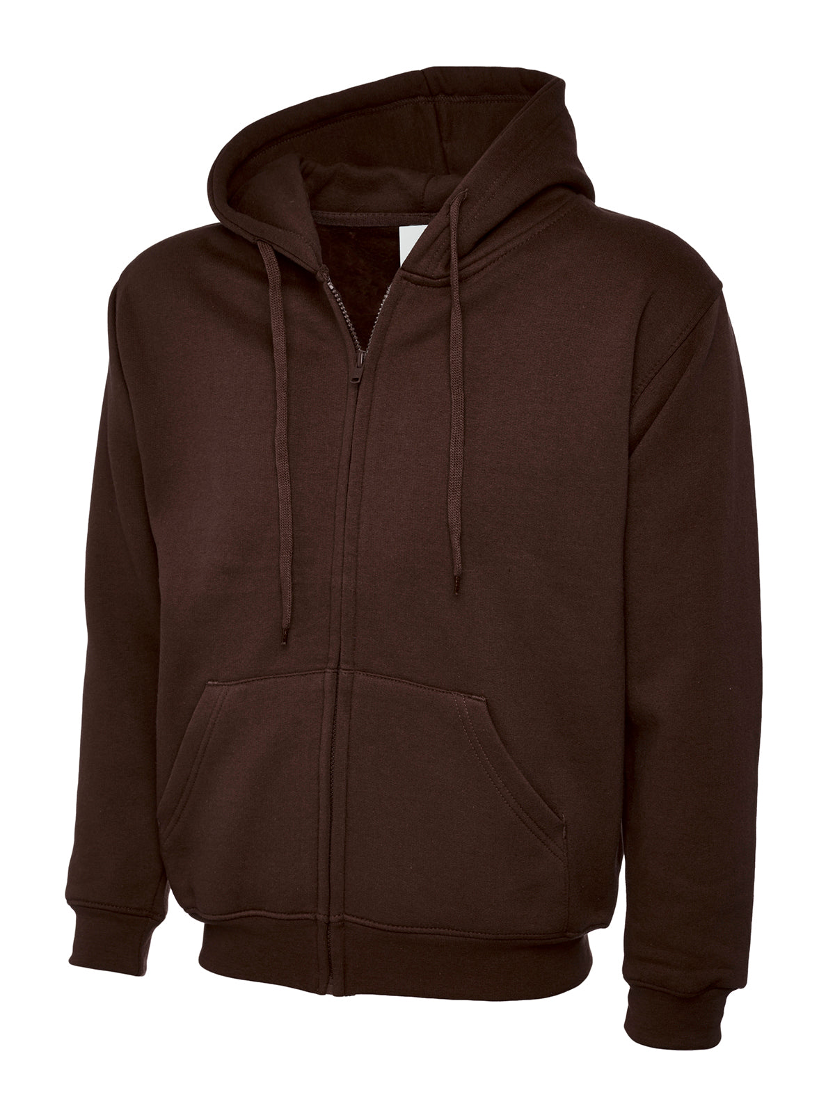 UC504 Classic Full Zip Hoodie - Brown