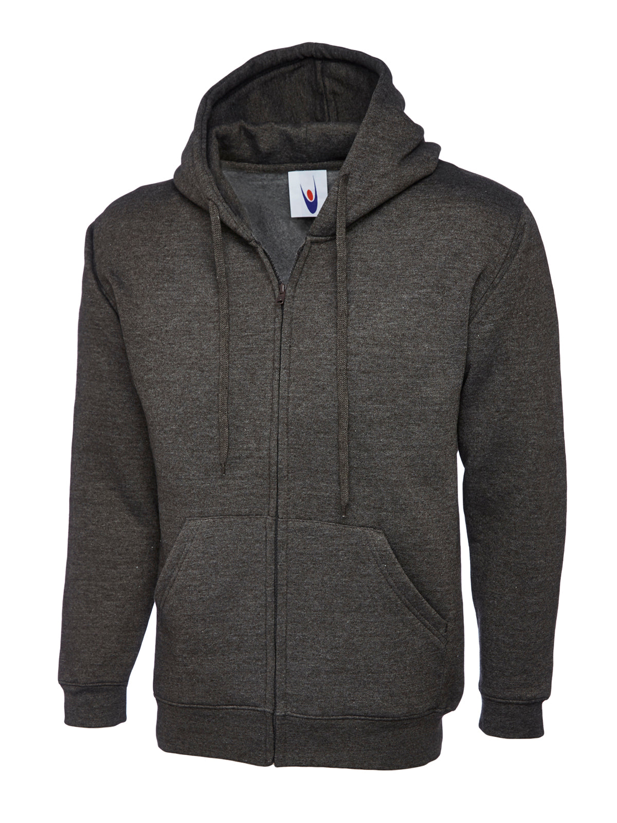 UC504 Classic Full Zip Hoodie - Charcoal