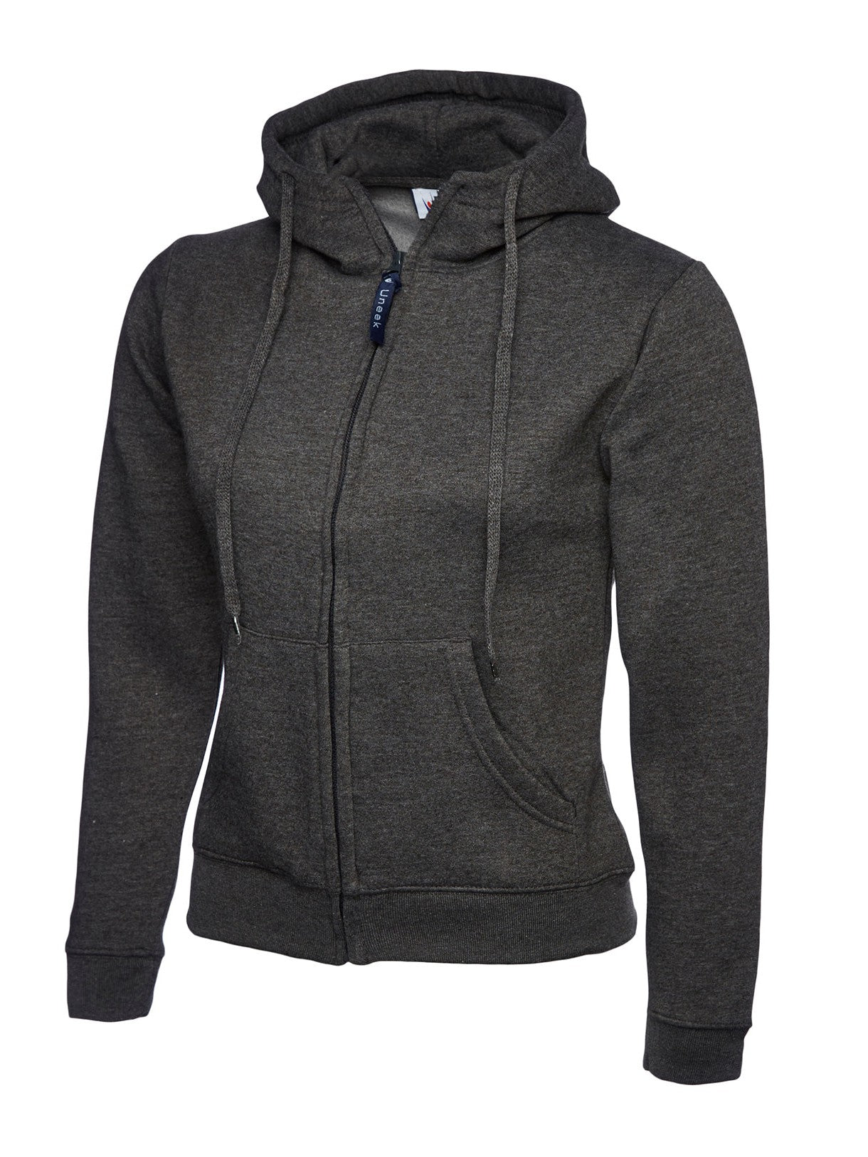 UC505 Ladies Classic Full Zip Hoodie -  Charcoal