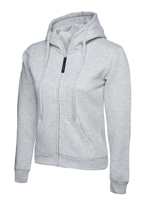UC505 Ladies Classic Full Zip Hoodie - Heather Grey