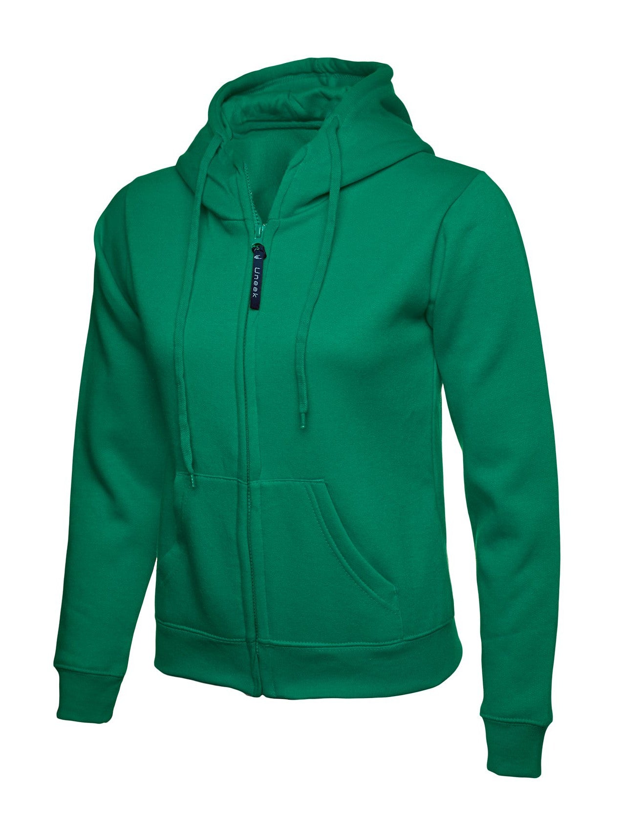 UC505 Ladies Classic Full Zip Hoodie - Kelly Green